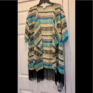 EUC LLR Monroe tribal print.  Multi-color.  Large